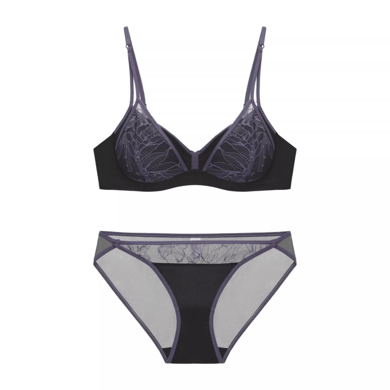 Bralette Wireless Soft - Damen-Bralette aus französischer Spitze, nicht gepolstert,