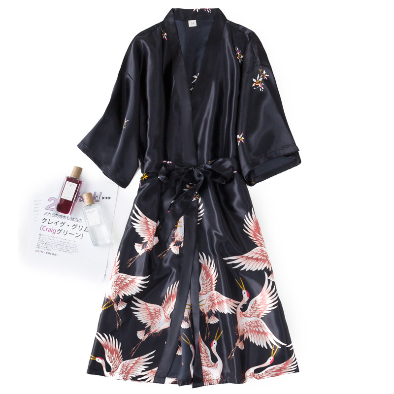 Burgund Frauen 2PCS Faux Silk  – Robe Silk Women Bewertung und Preis
